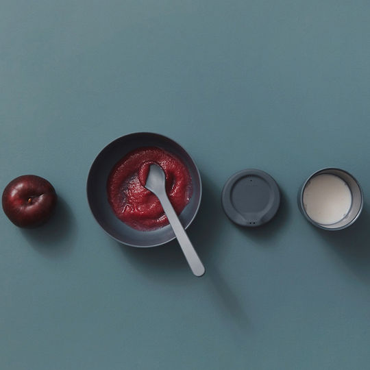 Ekobo Σετ Φαγητού Yummy Mini από Bamboo με Αντιολισθητική Βάση Γκρι 3τμχ για 4+ μηνών