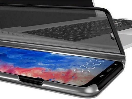Hurtel Clear View Book Plastic Negru (Galaxy S9)
