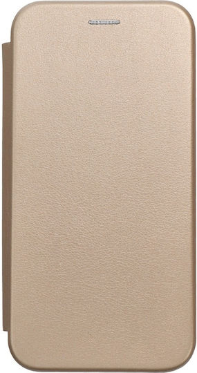 Forcell Buchen Sie Synthetisches Leder Gold (Redmi 9)