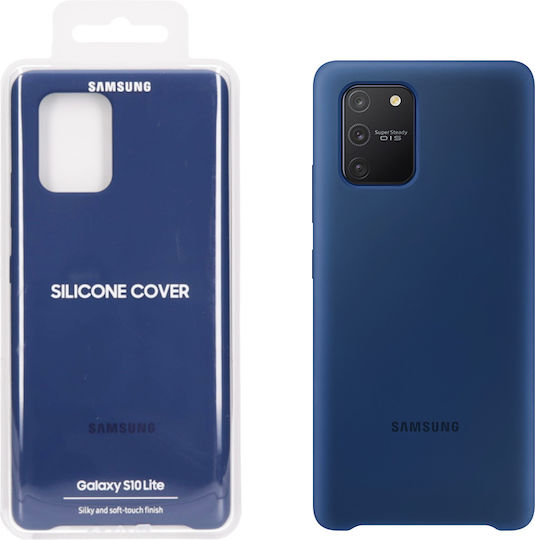 Samsung Umschlag Rückseite Silikon Blau (Galaxy S10 Lite)