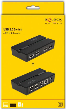 DeLock 11494 KVM & Data Switch με USB 2.0 / USB-B