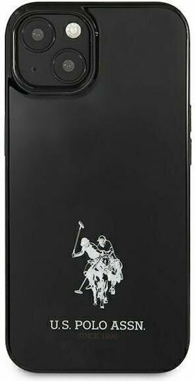 U.S. Polo Assn. Horses Logo Back Cover Plastic Black (iPhone 13 mini)