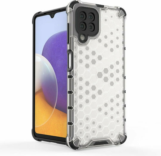 Hurtel Honeycomb Armor Back Cover Silicone Transparent (Galaxy A22 4G)