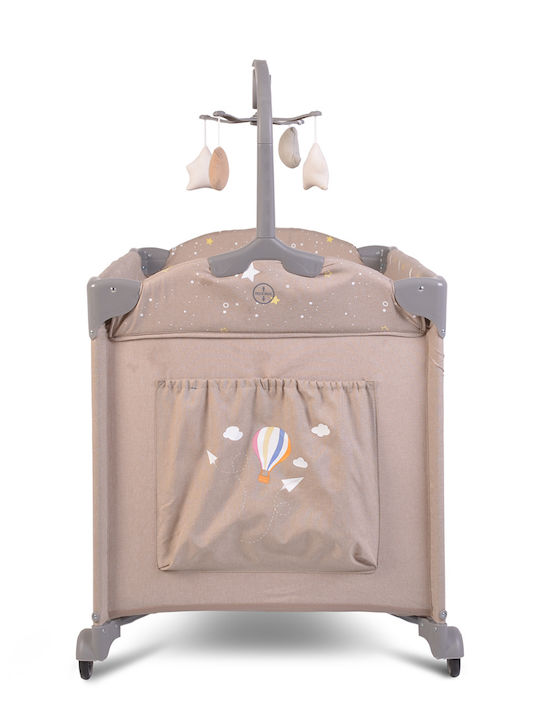 Cangaroo Once Upon A Time Playpen 3 Levels with Changing Table & Mattress Beige 125x62cm