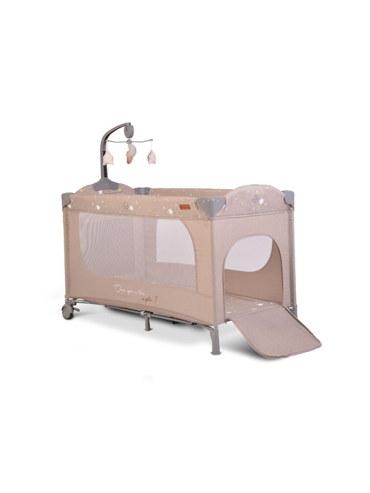 Cangaroo Once Upon A Time Playpen 3 Levels with Changing Table & Mattress Beige 125x62cm