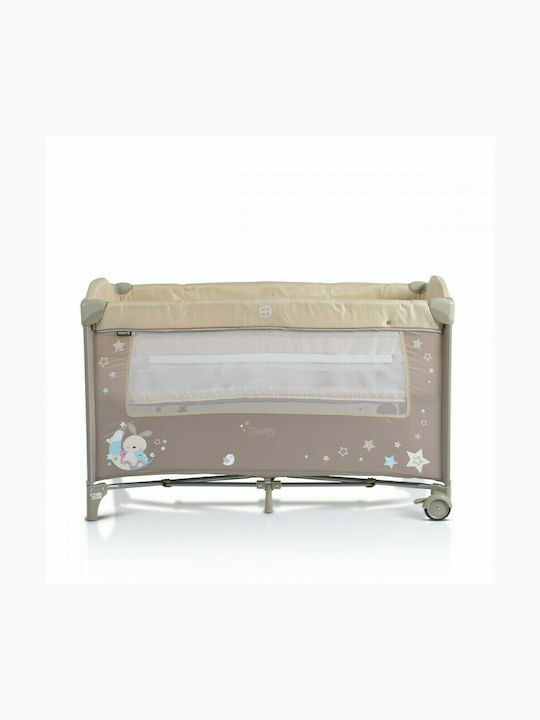 Moni Sleepy Playpen 2 Levels with Changing Table & Mattress Beige 120x60cm