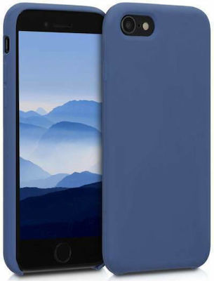 Matt Silicone Back Cover Navy Blue (iPhone 8/7)