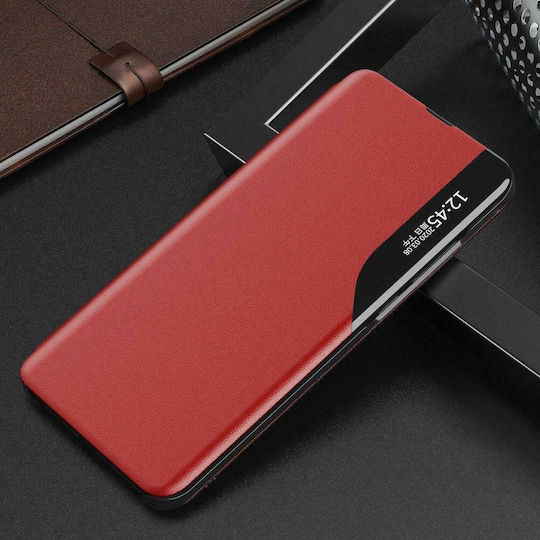 Hurtel Eco Leather View Book Δερματίνης Κόκκινο (Huawei P40)