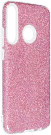 Forcell Shining Back Cover Σιλικόνης Ροζ Χρυσό (Huawei P40 Lite E)