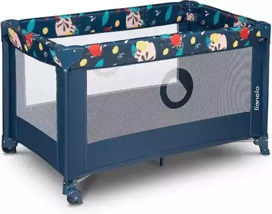 Lionelo Stefi Παρκοκρέβατο με Στρώμα Navy Μπλε 125x65cm