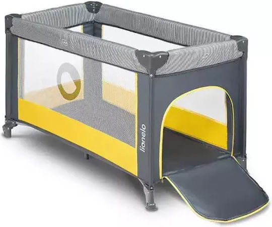 Lionelo Stefi Παρκοκρέβατο με Στρώμα Yellow Lemon 125x65cm