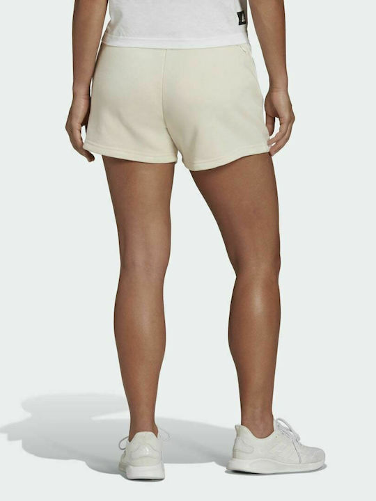 adidas Future Icons 3 Women's Sporty Shorts Beige