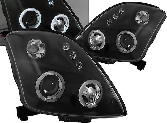 Предни светлини Ангелски очи LED за Suzuki Бърз 2005-2010 2бр