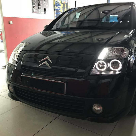 Предни светлини Ангелски очи LED за Citroen C2 2004-2010 2бр
