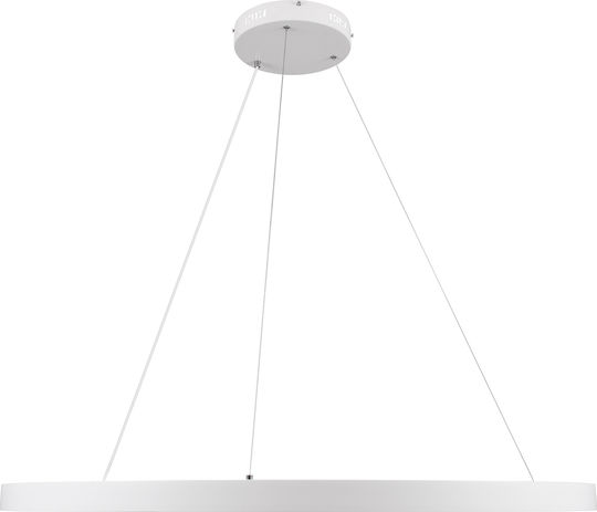 GloboStar Nemesis Κρεμαστό Φωτιστικό Λευκό LED 106x106εκ.
