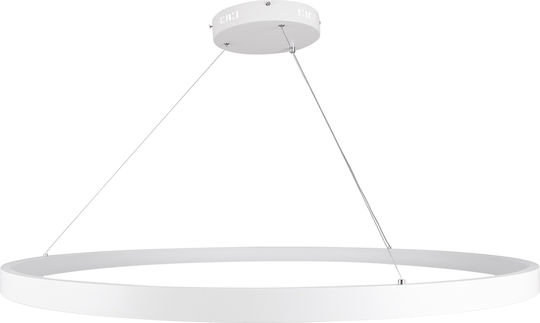 GloboStar Nemesis Κρεμαστό Φωτιστικό Λευκό LED 106x106εκ.