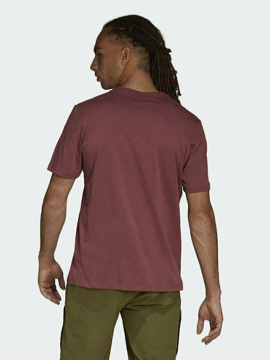 Adidas Ten Glory Men's Short Sleeve T-shirt Quiet Crimson