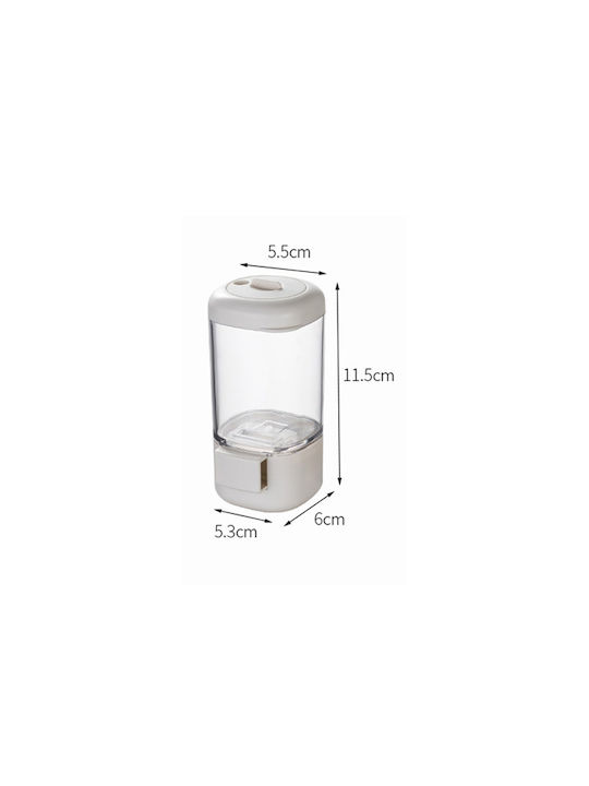 Plastic Tabletop Spice Jar White