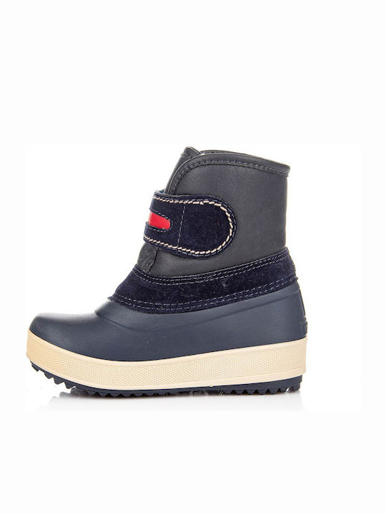 Kinder-Schneestiefel mit Klettverschluss Blau