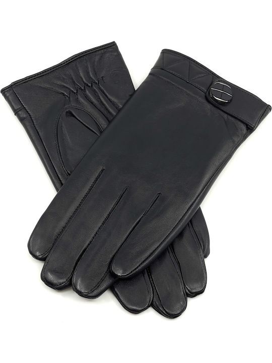 Schwarz Leder Handschuhe Berührung