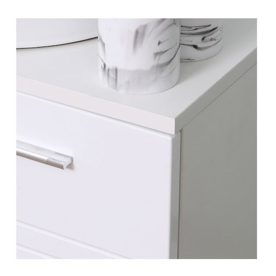 Kleankin 834-375 Πάγκος χωρίς Νιπτήρα Μ60xΒ30xΥ62.5cm Λευκός