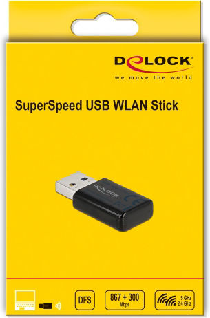 DeLock 12550 Αντάπτορας Δικτύου USB με Ασύρματη Σύνδεση Wi-Fi 1167Mbps