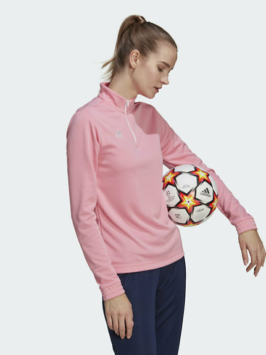 Entrada 22 Damen Bluse Langärmelig mit Reißverschluss Semi Pink Glow