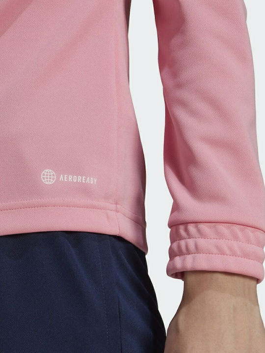 Entrada 22 Damen Bluse Langärmelig mit Reißverschluss Semi Pink Glow