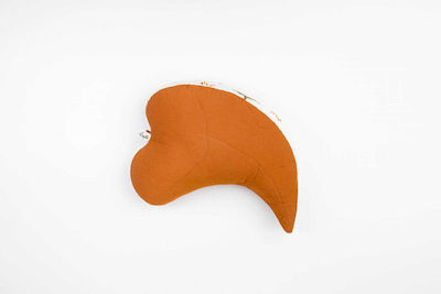 Stillkissen Leaf Orange 50cm