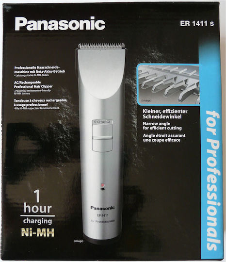 Panasonic Επαγγελματική Επαναφορτιζόμενη Κουρευτική Μηχανή Ασημί HP-43905841