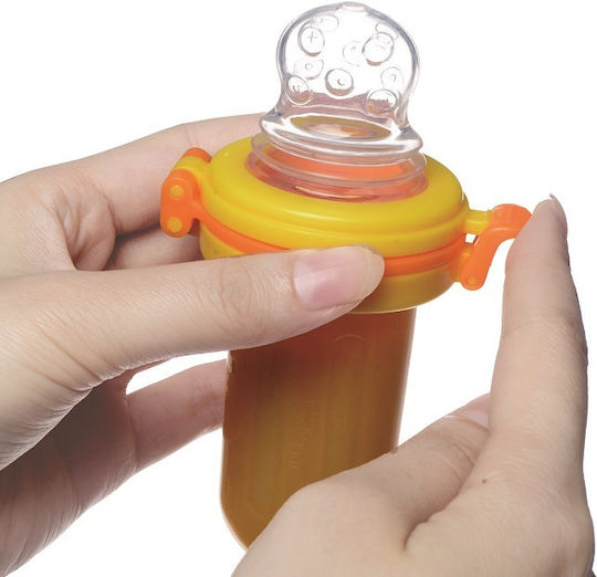 Kidsme Πιπίλα Φαγητού Πορτοκαλί Food Squeezer από Σιλικόνη για 4+ μηνών