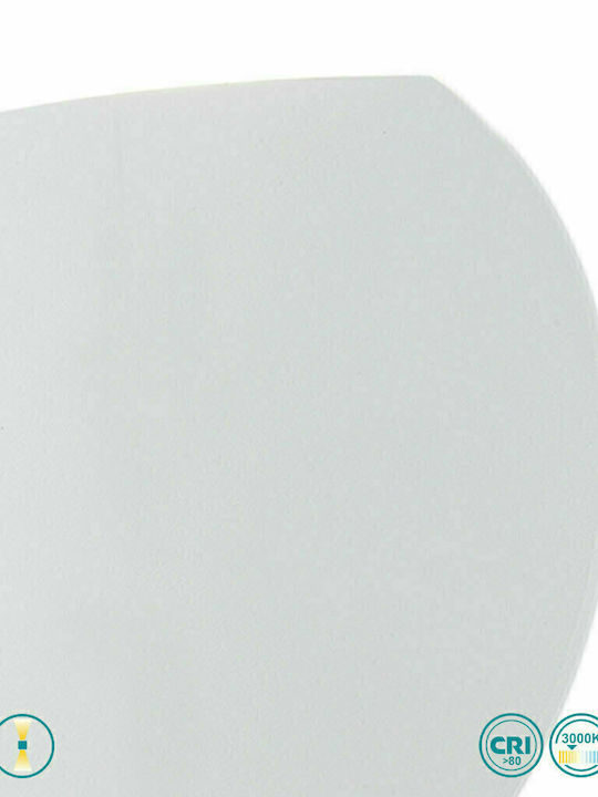 Fan Europe Miura Wandmontierte Außen-Deckenleuchte LED IP54 3W mit Warmweiß Licht Doppelstrahl 16x12.8x3.5εκ.