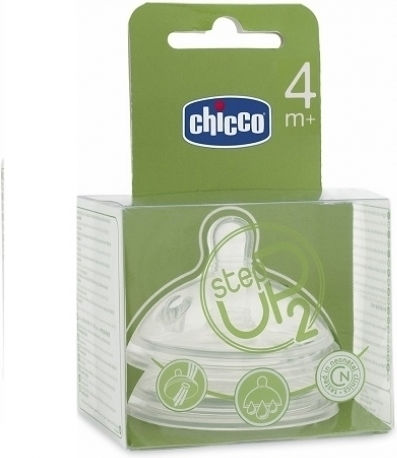 Chicco Step Up Биберони от Силикон Бърз поток за 4+ месеца 2pcs