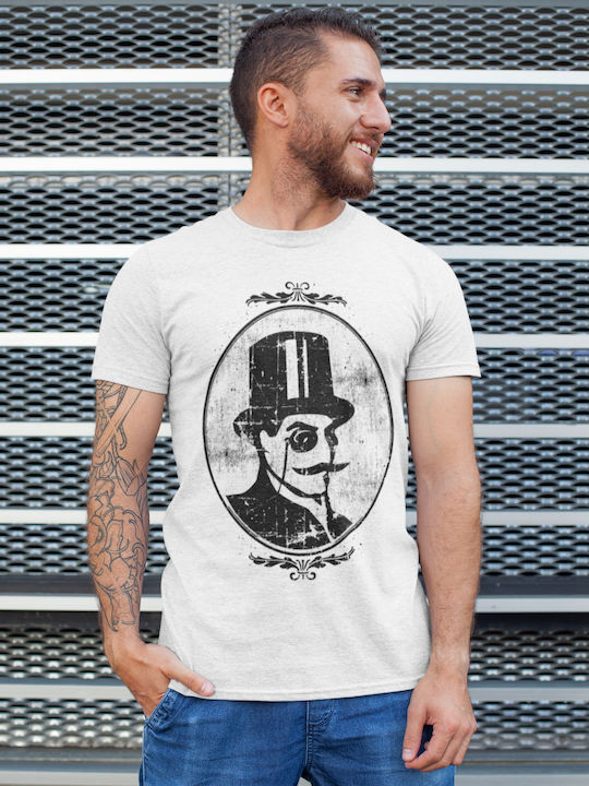 Lupin Ανδρικό T-shirt Λευκό με Στάμπα