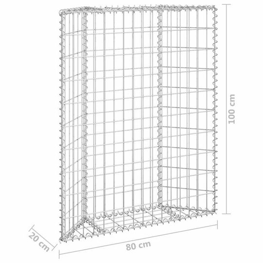 vidaXL Raised Planter Trapezoid Garden Fencing Material 1pcs Silver