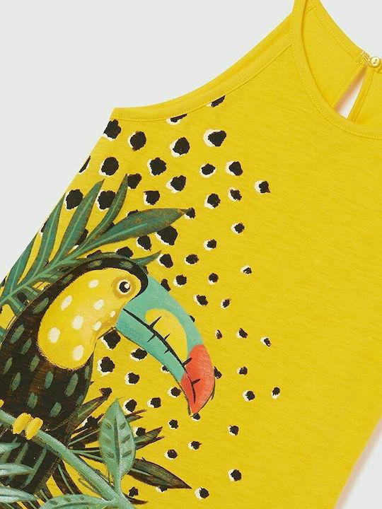 Children's Dress Sleeveless Yellow