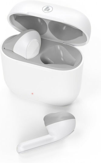 HAMA Freedom Light In-ear Bluetooth Handsfree Ακουστικά με Αντοχή στον Ιδρώτα και Θήκη Φόρτισης Λευκά