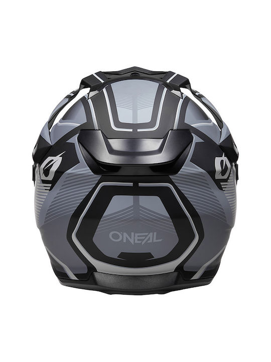 O'Neal DSRS Square V.22 Black/Grey Κράνος Μηχανής Full Face ECE 22.05 με Sunvisor