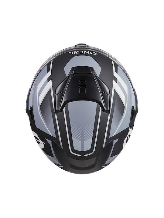 O'Neal DSRS Square V.22 Black/Grey Κράνος Μηχανής Full Face ECE 22.05 με Sunvisor