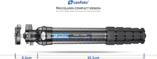 Leofoto Leofoto LS-285C Carbon Fiber Camera Tripod Up to 153cm and 10kg Maximum Load