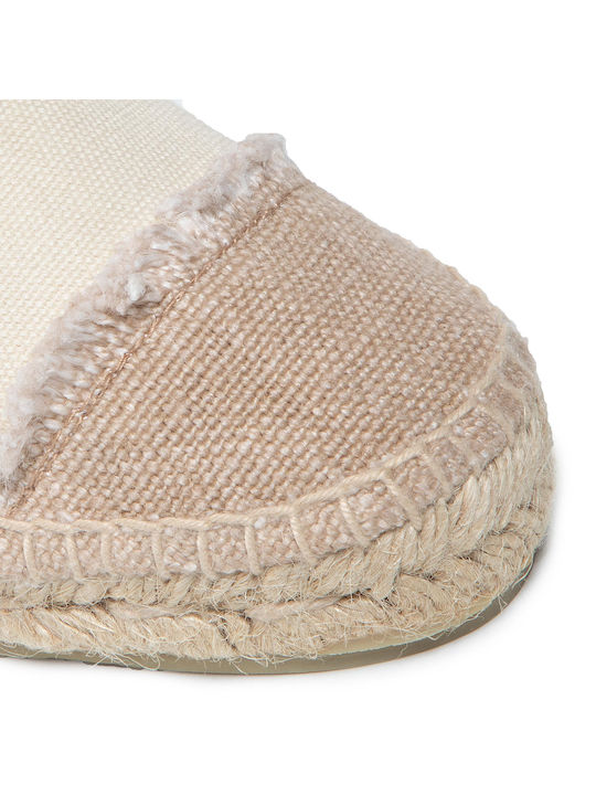 Kampala Stoff Damen Espadrilles in Beige Farbe