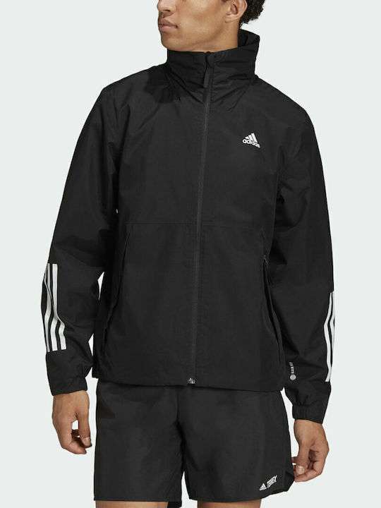 3 Stripes Rain.rdy Sportjacke Schwarz