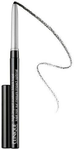 Clinique High Impact Custom Black Kajal Long Lasting Creion de ochi 01 Negru înnegrit negru