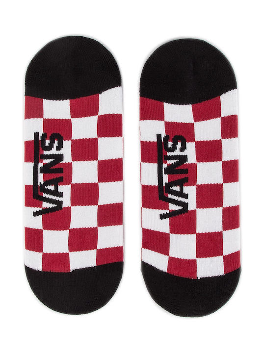 Vans Classic Men's Patterned Socks Red/White/Check 3Pack