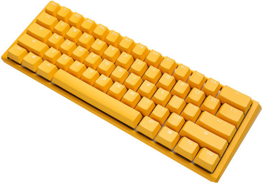 Ducky One 3 Mini Gaming Mechanical Keyboard 60% with Cherry MX Brown switches and RGB lighting (English US) Yellow