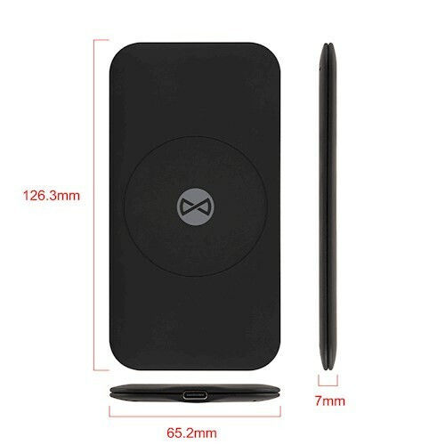 Forever Ασύρματος Φορτιστής (Qi Pad) και Καλώδιο USB-C 15W Μαύρος (WDC-115)