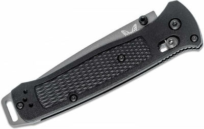 Benchmade Bailoyt Pocket Knife Black with Blade made of Stainless Steel in Sheath