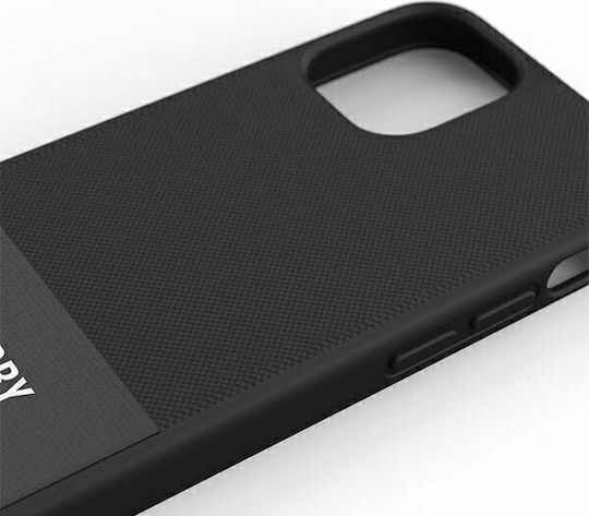 Superdry Molded Canvas Umschlag Rückseite Silikon / Stoff Schwarz (iPhone 12 mini)