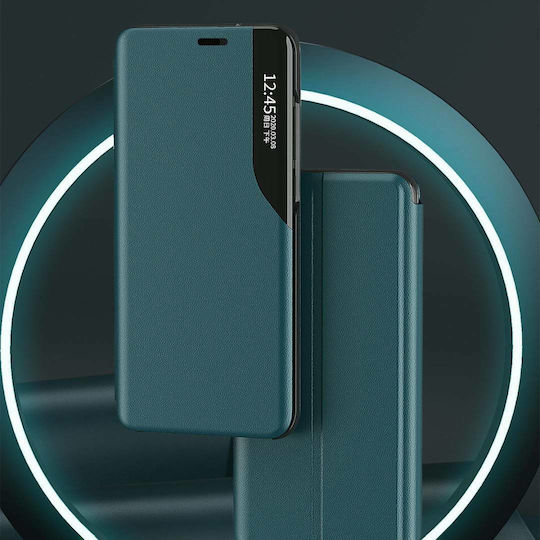Hurtel Eco Leather View Книга Изкуствена кожа Зелен (iPhone 13 Pro Max)