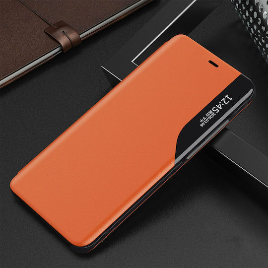 Hurtel Eco Leather View Book Piele artificială Portocaliu (iPhone 13 Pro Max)